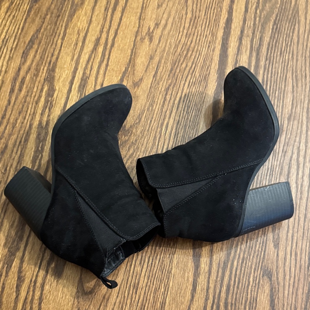 Express Midnight Black Ankle Booties